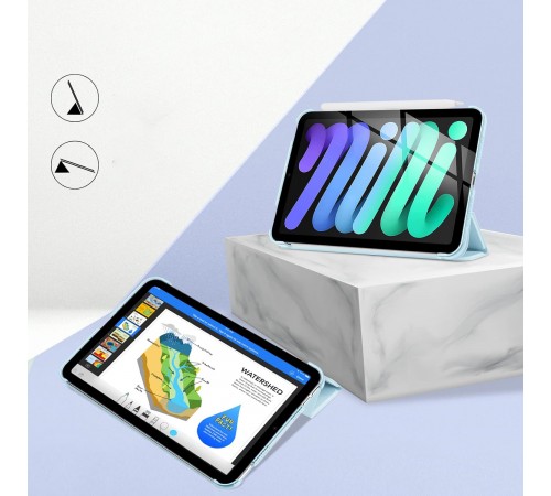 Чохол-книжка BeCover Tri Fold Hard для Apple iPad Mini 7 2024 8.3" Light Blue (712453)