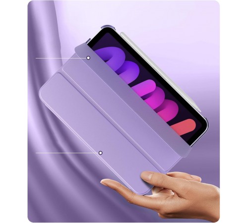 Чохол-книжка BeCover Tri Fold Hard для Apple iPad Mini 7 2024 8.3" Purple (712455)