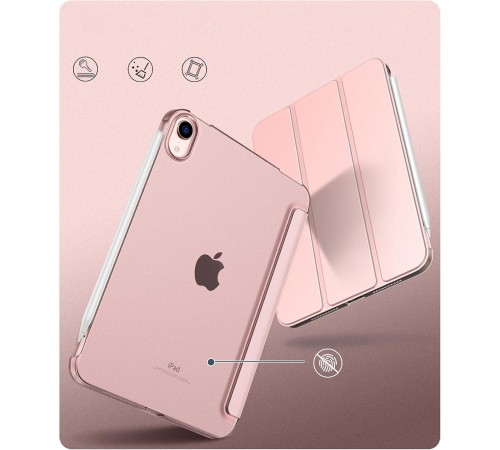 Чохол-книжка BeCover Tri Fold Hard для Apple iPad Mini 7 2024 8.3" Rose Gold (712456)