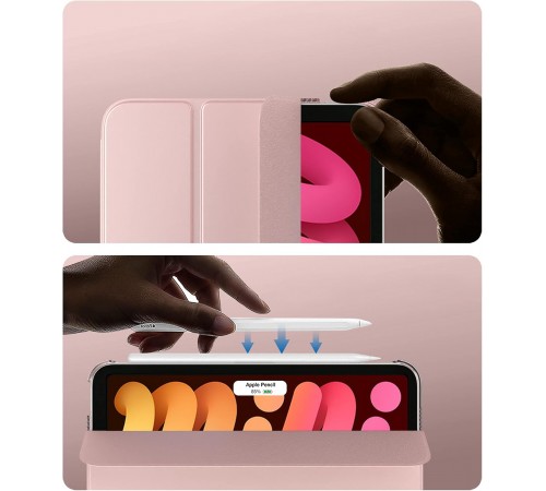 Чохол-книжка BeCover Tri Fold Hard для Apple iPad Mini 7 2024 8.3" Rose Gold (712456)