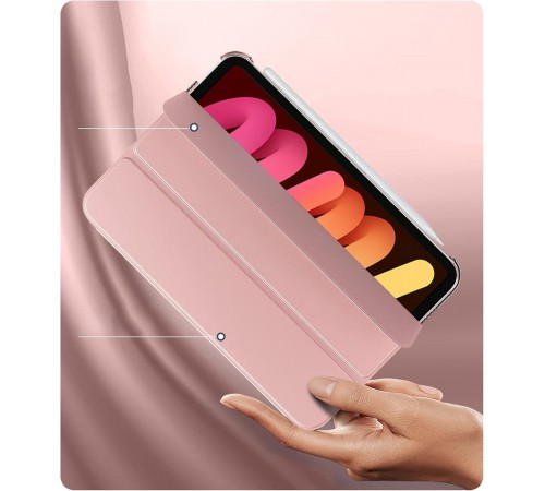 Чохол-книжка BeCover Tri Fold Hard для Apple iPad Mini 7 2024 8.3" Rose Gold (712456)