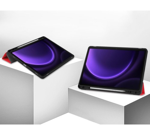 Чохол-книжка BeCover Flexible TPU Mate для Samsung Galaxy Tab S9 (SM-X710/SM-X716)/S9 FE (SM-X510/SM-X516B) Red (712531)