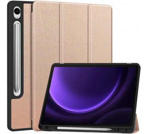 Чохол-книжка BeCover Flexible TPU Mate для Samsung Galaxy Tab S9 (SM-X710/SM-X716)/S9 FE (SM-X510/SM-X516B) Rose Gold (712532)