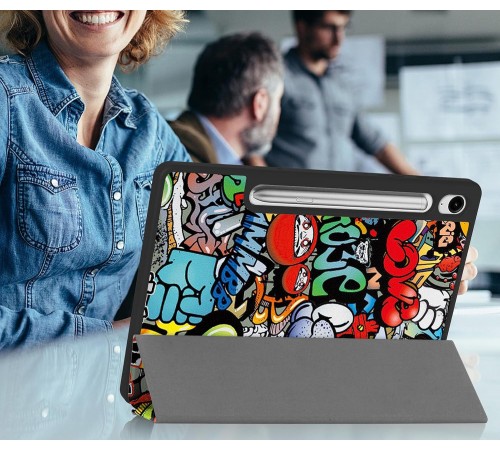 Чохол-книжка BeCover Flexible TPU Mate для Samsung Galaxy Tab S9 (SM-X710/SM-X716)/S9 FE (SM-X510/SM-X516B) Graffiti (712534) Чохол-книжка BeCover Flexible TPU Mate для Samsung Galaxy Tab S9 (SM-X710/SM-X716)/S9 FE (SM-X510/SM-X516B) Graffiti (712534)