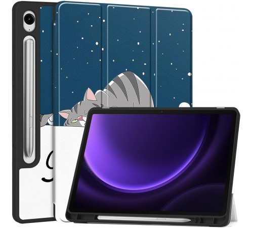 Чохол-книжка BeCover Flexible TPU Mate для Samsung Galaxy Tab S9 (SM-X710/SM-X716)/S9 FE (SM-X510/SM-X516B) Good Night (712535)