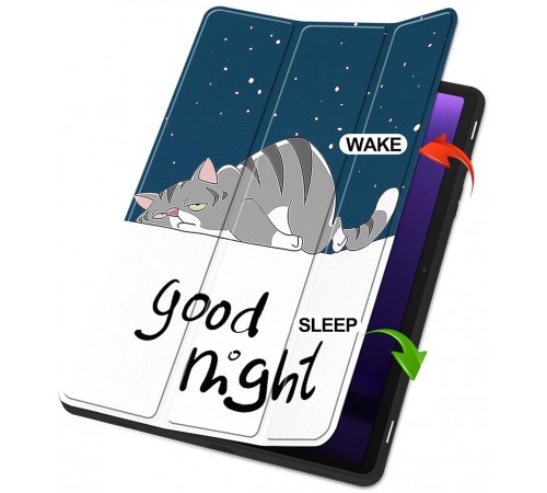 Чохол-книжка BeCover Flexible TPU Mate для Samsung Galaxy Tab S9 (SM-X710/SM-X716)/S9 FE (SM-X510/SM-X516B) Good Night (712535)