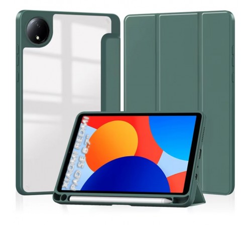 Чохол-книжка BeCover Soft Edge TPU для Xiaomi Redmi Pad SE 8.7 Dark Green (712566) Чохол-книжка BeCover Soft Edge TPU для Xiaomi Redmi Pad SE 8.7 Dark Green (712566)