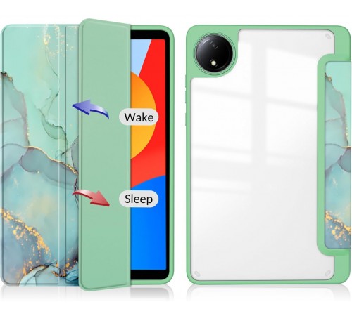 Чохол-книжка BeCover Soft Edge TPU для Xiaomi Redmi Pad SE 8.7 Green Marble (712574)
