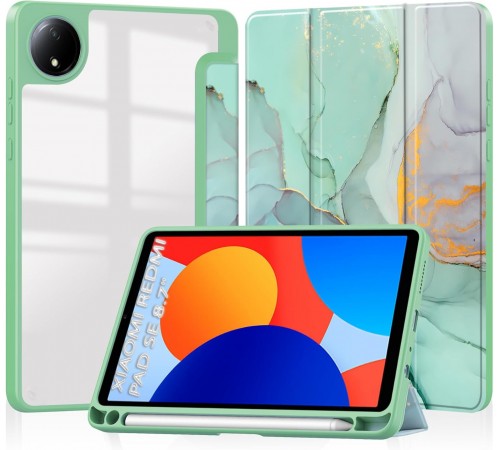 Чохол-книжка BeCover Soft Edge TPU для Xiaomi Redmi Pad SE 8.7 Green Marble (712574)