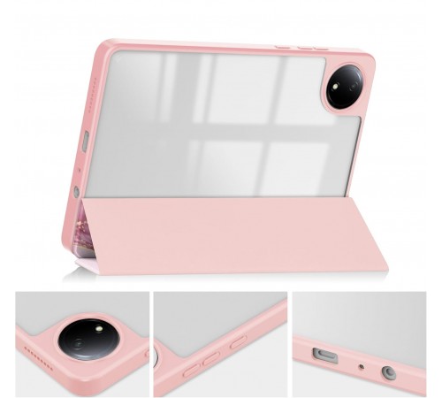 Чохол-книжка BeCover Soft Edge TPU для Xiaomi Redmi Pad SE 8.7 Pink Marble (712576)