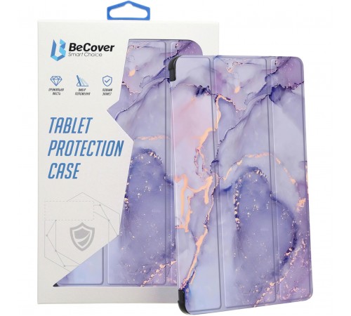 Чохол-книжка BeCover Soft Edge TPU для Xiaomi Redmi Pad SE 8.7 Purple Marble (712577)