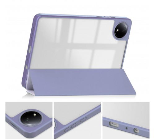 Чохол-книжка BeCover Soft Edge TPU для Xiaomi Redmi Pad SE 8.7 Purple Marble (712577)