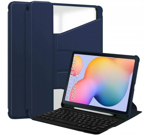 Чохол з бездротовою клавіатурою BeCover 360° Rotatable для Samsung Galaxy Tab S6 Lite 10.4 SM-P620/SM-P625/SM-P627 Deep Blue (712588)