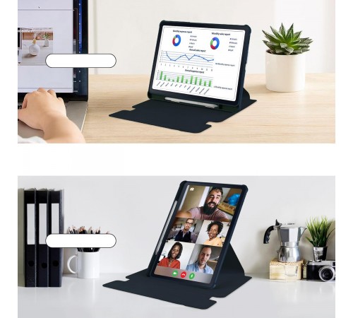 Чохол з бездротовою клавіатурою BeCover 360° Rotatable для Samsung Galaxy Tab S6 Lite 10.4 SM-P620/SM-P625/SM-P627 Deep Blue (712588)
