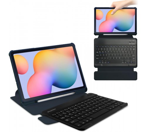 Чохол з бездротовою клавіатурою BeCover 360° Rotatable для Samsung Galaxy Tab S6 Lite 10.4 SM-P620/SM-P625/SM-P627 Deep Blue (712588)