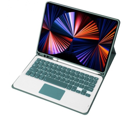 Чохол з бездротовою клавіатурою (TouchPad) BeCover для Apple iPad Air 13 (2024/2025) Dark Green (712603)