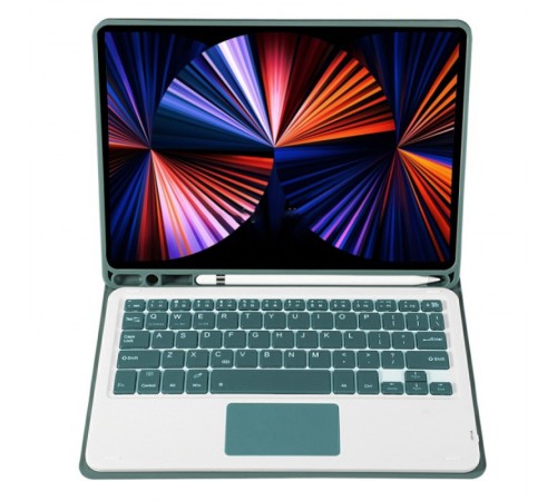 Чохол з бездротовою клавіатурою (TouchPad) BeCover для Apple iPad Air 13 (2024/2025) Dark Green (712603)