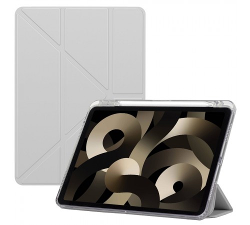 Чохол-книжка BeCover Ultra Slim Origami Transparent з кріпленням Apple для Apple iPad Mini 7 2024 Gray (712935)