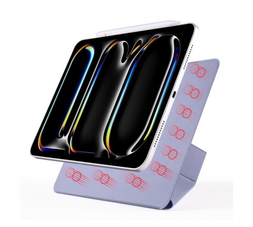 Чохол-книжка BeCover Ultra Slim Origami Magnetic для Apple iPad Pro 11 M4 (2024) Deep Purple (712963)