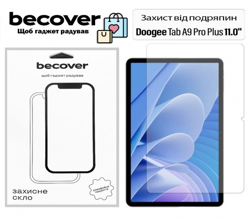 Захисне скло BeCover для Doogee Tab A9 Pro Plus 11.0" (713712)