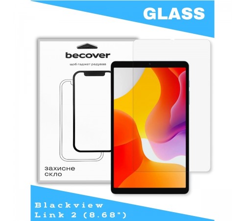 Захисне скло BeCover для Blackview Link 2 8.68" (714898)