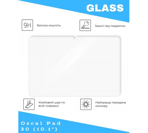 Захисне скло BeCover для Oscal Pad 30 10.1" (714900)
