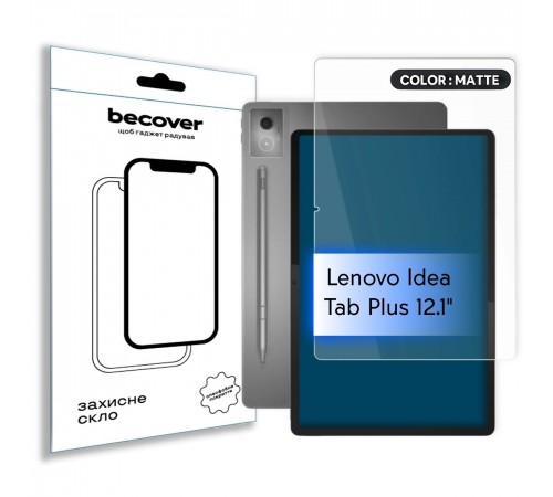 Захисне скло BeCover (Matte Anti-Glare) для Lenovo Idea Tab Plus 12.1" (714905)