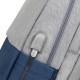 Рюкзак Rivacase Prater 7567 17.3" Grey/Dark Blue