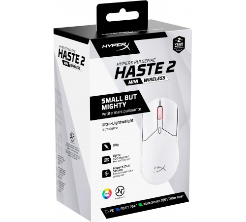 Миша HyperX Pulsefire Haste 2 mini White (7D389AA)