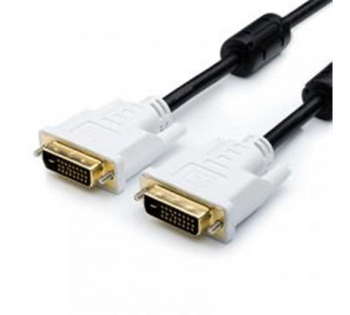 Кабель Atcom DVI - DVI (M\M), 1.8 м, чорно-білий (8057) Кабель Atcom DVI - DVI (M\M), 1.8 м, чорно-білий (8057)