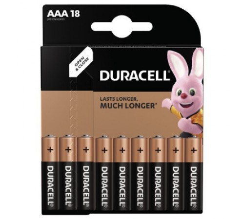 Батарейка Duracell MN2400 AAA/LR03 BL 18шт Батарейка Duracell MN2400 AAA/LR03 BL 18шт