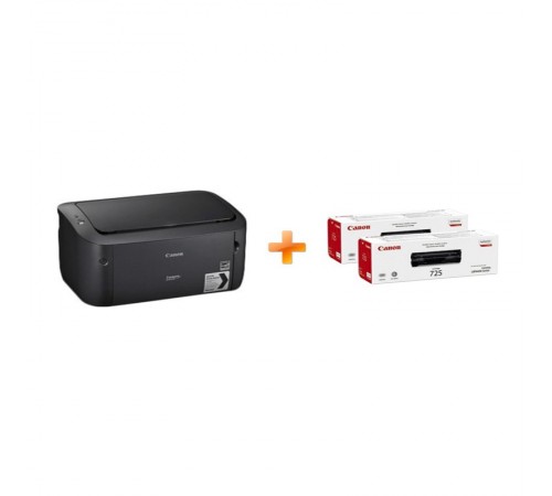 Принтер А4 Canon i-SENSYS LBP6030B (8468B042AA) + 2 картриджа Canon 725