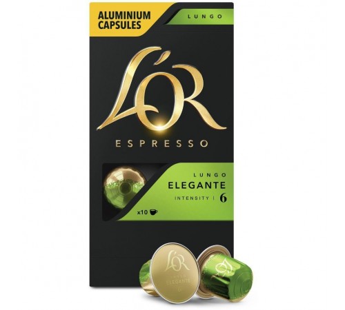 Кава в капсулах L`OR Lungo Elegante 10 шт Кава в капсулах L`OR Lungo Elegante 10 шт