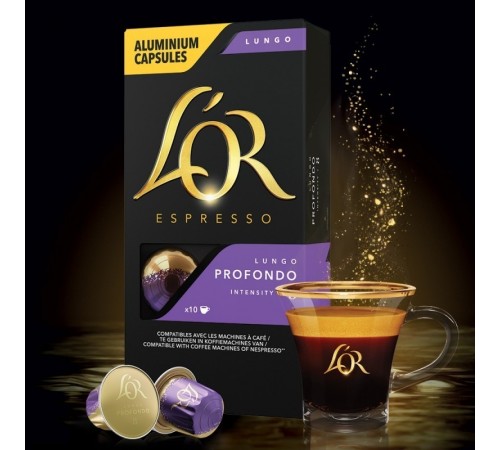 Кава в капсулах L`OR Lungo Profondo 10 шт Кава в капсулах L`OR Lungo Profondo 10 шт