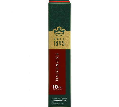 Кава в капсулах Jacobs Espresso 10 Intenso 10 шт Кава в капсулах Jacobs Espresso 10 Intenso 10 шт