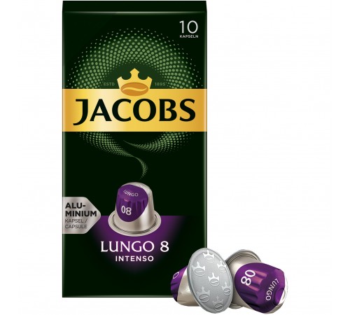 Кава в капсулах Jacobs Lungo 8 Intenso 10 шт Кава в капсулах Jacobs Lungo 8 Intenso 10 шт