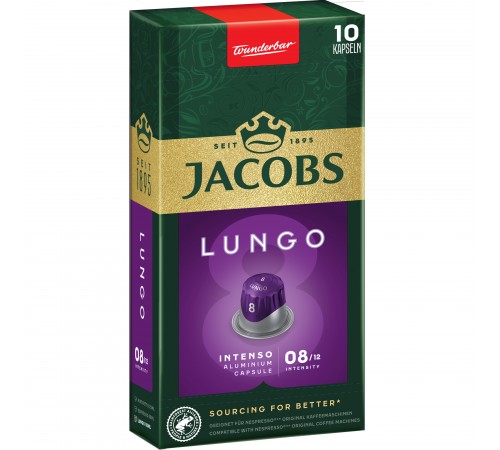 Кава в капсулах Jacobs Lungo 8 Intenso 10 шт Кава в капсулах Jacobs Lungo 8 Intenso 10 шт
