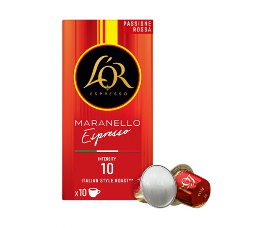 Кава в капсулах L`OR Passione Rossa Maranello Espresso 10 шт Кава в капсулах L`OR Passione Rossa Maranello Espresso 10 шт