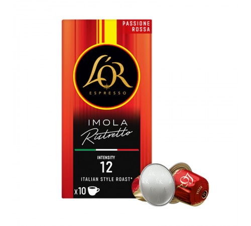 Кава в капсулах L`OR Rossa Imola Ristretto 10 шт Кава в капсулах L`OR Rossa Imola Ristretto 10 шт