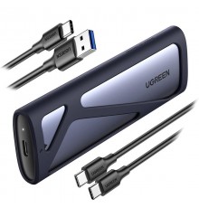 Зовнішня кишеня Ugreen для SSD M.2 (NVMe) M-Key 3.2 Gen2 CM400 Gray (90264)