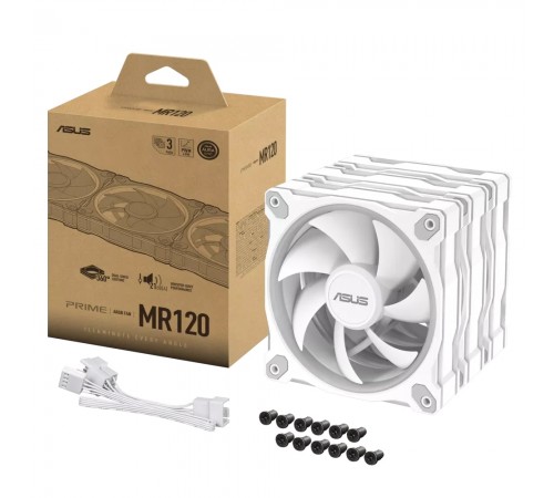 Вентилятор Asus Prime MR120 ARGB White 3in1 (90DA00I3-B09020) Вентилятор Asus Prime MR120 ARGB White 3in1 (90DA00I3-B09020)