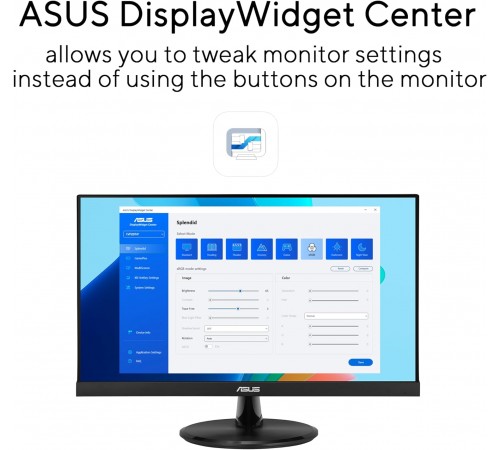 Монітор Asus 21.45" VP227HF (90LM0880-B01O71) VA Black 100Hz