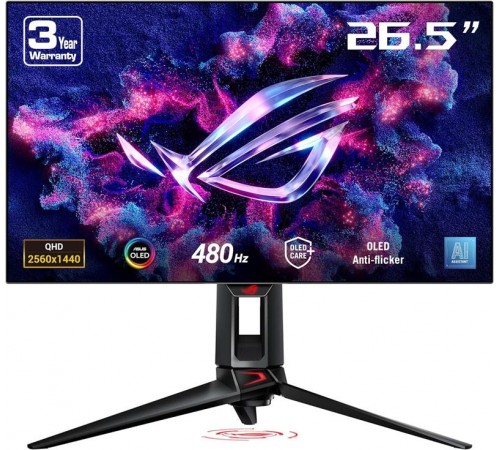 Монітор Asus 26.5" ROG Swift PG27AQDP (90LM0A20-B01A70) OLED Black 480Hz Монітор Asus 26.5" ROG Swift PG27AQDP (90LM0A20-B01A70) OLED Black 480Hz