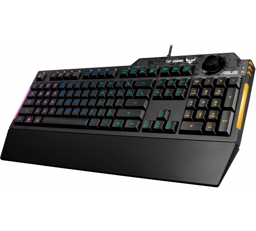 Клавіатура Asus TUF Gaming K1 USB Black UKR (90MP01X0-BKMA00) Клавіатура Asus TUF Gaming K1 USB Black UKR (90MP01X0-BKMA00)