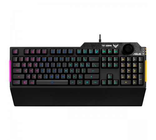 Клавіатура Asus TUF Gaming K1 USB Black UKR (90MP01X0-BKMA00) Клавіатура Asus TUF Gaming K1 USB Black UKR (90MP01X0-BKMA00)