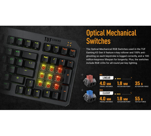Клавiатура Asus TUF Gaming K3 Gen II Opti-Mech RGB 97key Switches ABS Black (90MP0390-BKMA00)_promo