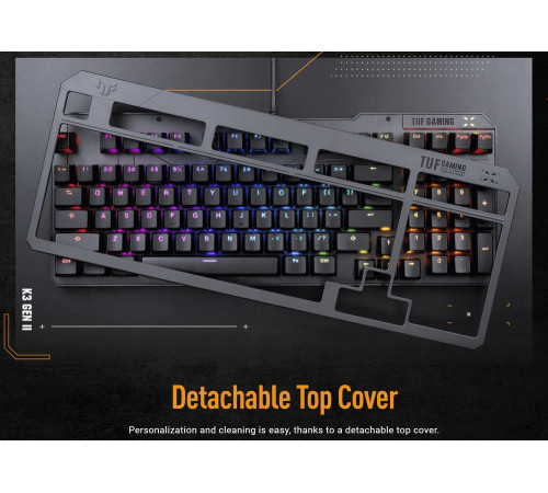 Клавiатура Asus TUF Gaming K3 Gen II Opti-Mech RGB 97key Switches ABS Black (90MP0390-BKMA00)_promo