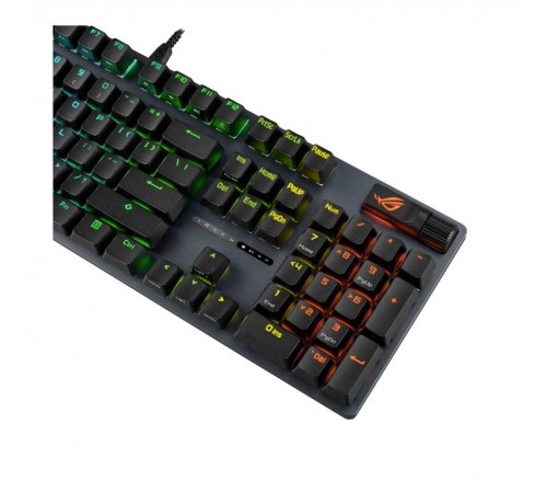 Клавiатура Asus ROG Strix Scope II X NX Snow V2 EN PBT Black (90MP03XF-BKUA20)