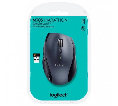 Миша бездротова Logitech M705 Marathon Black лазерна (910-001949)