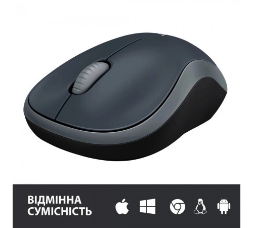 Миша бездротова Logitech M185 Grey (910-002238)